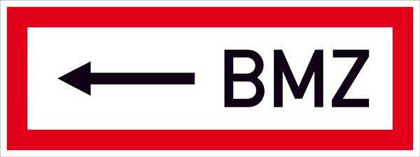 SafetyMarking 21.2508 Figyelmeztető tábla BMZ Öntapadó fólia (Sz x Ma) 297 mm x 105 mm 1 db
