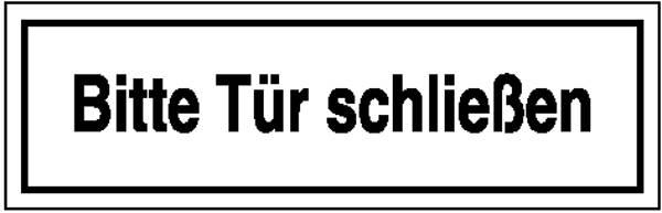 SafetyMarking 21.5368 Figyelmeztető tábla Kérjük, zárja be az ajtót Öntapadó fólia (Sz x Ma) 250 mm x 70 mm 1 db