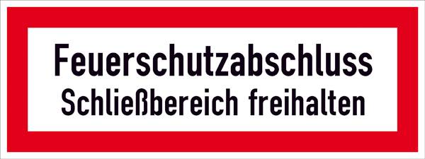 SafetyMarking 11.2863 Figyelmeztető tábla Hagyja szabadon a tűzzáró fal záródási területét Alumínium (Sz x Ma) 297 mm x 105 mm 1 db