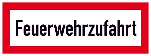 SafetyMarking 11.2650 Figyelmeztető tábla Tűzoltósági bejáró Alumínium (Sz x Ma) 594 mm x 210 mm 1 db