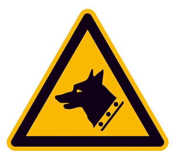 Figyelmeztető tábla Házőrző kutya Alumínium 315 mm ISO 7010 SafetyMarking 11.A8242 1 db