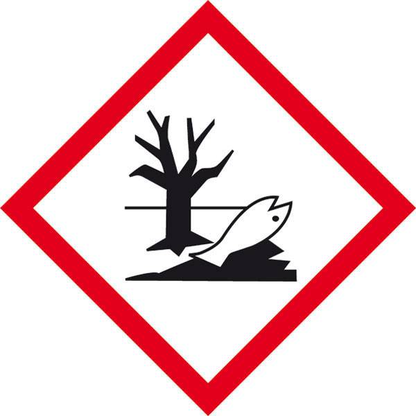 SafetyMarking 39.B1025 GHS veszély piktogramm 09 Környezet Poliészter (Sz x Ma) 50 mm x 50 mm 1 db