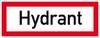 SafetyMarking 11.2576 Figyelmeztető tábla Hidráns Alumínium (Sz x Ma) 297 mm x 105 mm 1 db