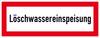 SafetyMarking 11.2874 Figyelmeztető tábla Oltóvíz betáplálás Alumínium (Sz x Ma) 420 mm x 148 mm 1 db