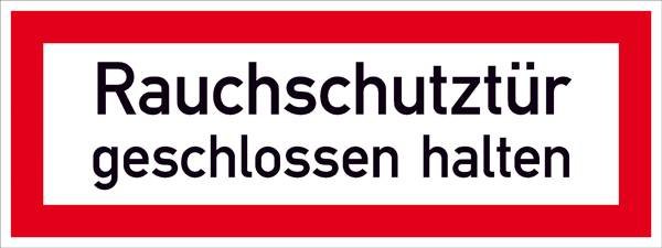 SafetyMarking 21.2861 Figyelmeztető tábla A füstgátló ajtókat tartsa zárva Öntapadó fólia (Sz x Ma) 210 mm x 74 mm 1 db