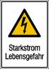 Figyelmeztető kombi tábla Figyelem! Műanyag (Sz x Ma) 131 mm x 185 mm ISO 7010 SafetyMarking Warnkombischild 43.1368 1 db