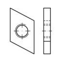 TOOLCRAFT 161553 Menetes lemez kalapácsfejű csavarokhoz M8 Acél Galvanikusan cinkezett 100 db
