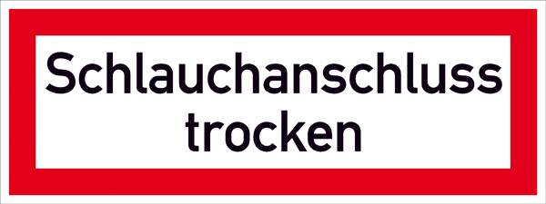 SafetyMarking 11.2586 Figyelmeztető tábla Száraz tömlőcsatlakozó Alumínium (Sz x Ma) 297 mm x 105 mm    1 db