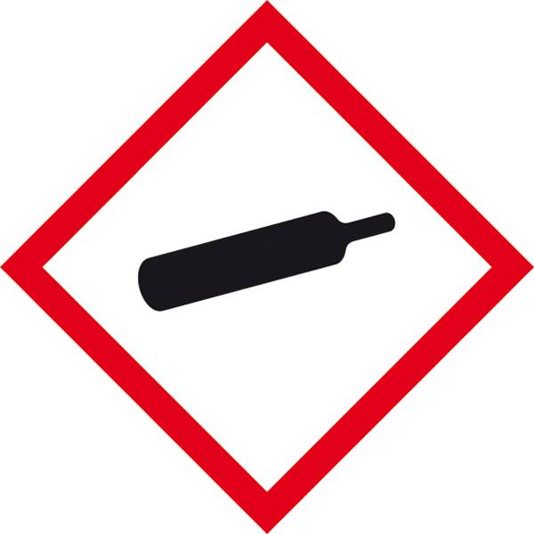 SafetyMarking 21.B1018 GHS veszély piktogramm 04 Gázpalack Öntapadó fólia (Sz x Ma) 50 mm x 50 mm 1 db