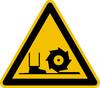 Figyelmeztető tábla Marótengely Öntapadó fólia 100 mm SafetyMarking 21.0323 1 db