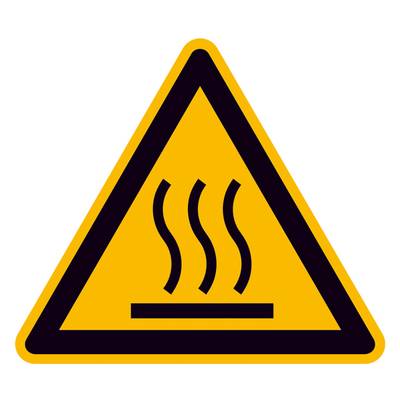 Figyelmeztető tábla Forró felület Alumínium 50 mm ISO 7010 SafetyMarking 11.0370 1 db