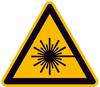 Figyelmeztető tábla Lézer Alumínium 315 mm ISO 7010 SafetyMarking Warnschild 11.0206 1 db
