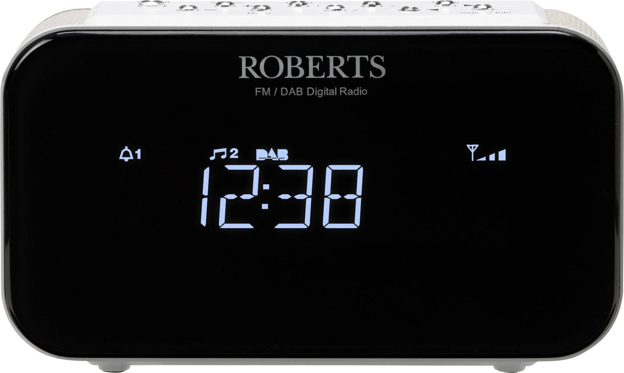 Roberts Ortus 1 Rádiós ébresztőóra URH AUX Fehér-1