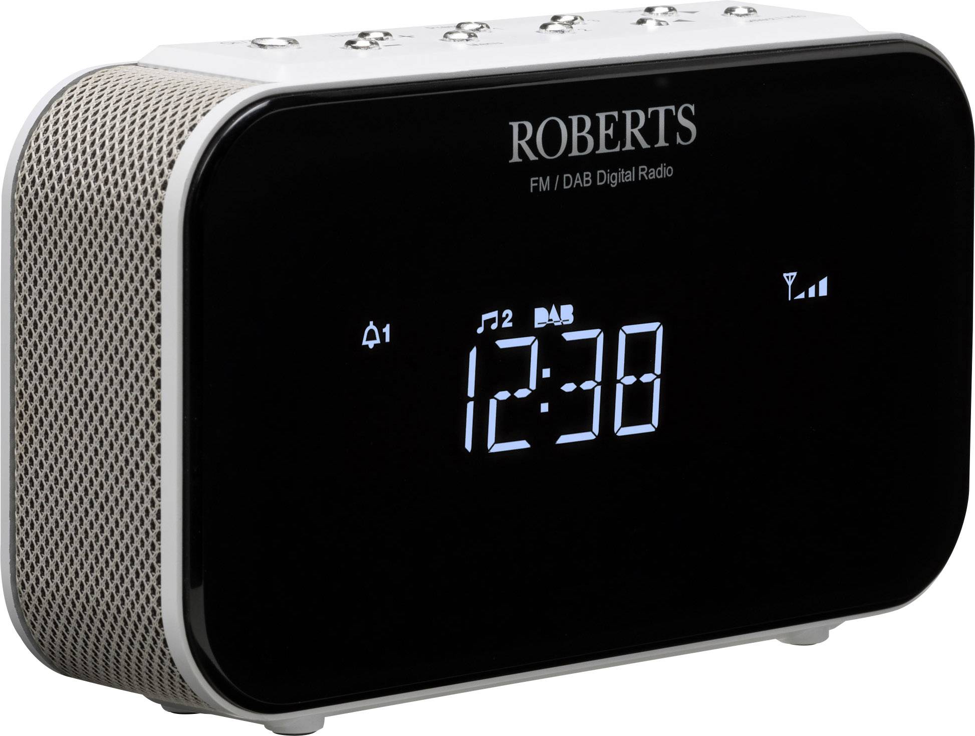 Roberts Ortus 1 Rádiós ébresztőóra URH AUX Fehér-0