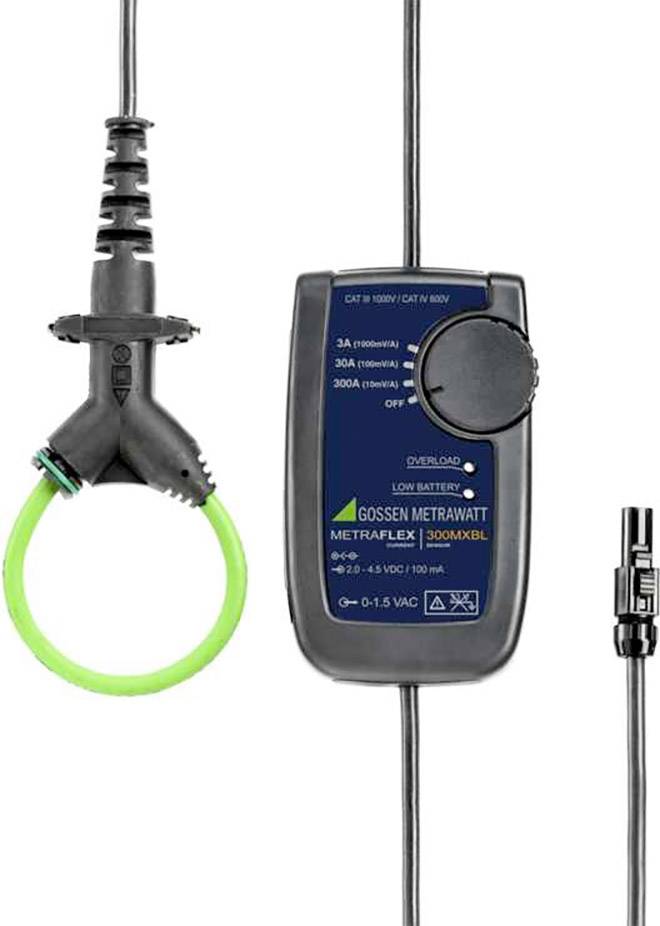 Gossen Metrawatt METRAFLEX 300MXBL/3 Lakatfogó adapter Mérési tartomány A/AC: 0.006 - 300 A hajlékony