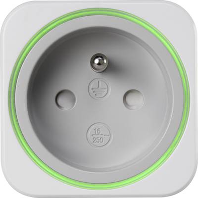 Fehér konnektor zöld LED-gyűrűvel.