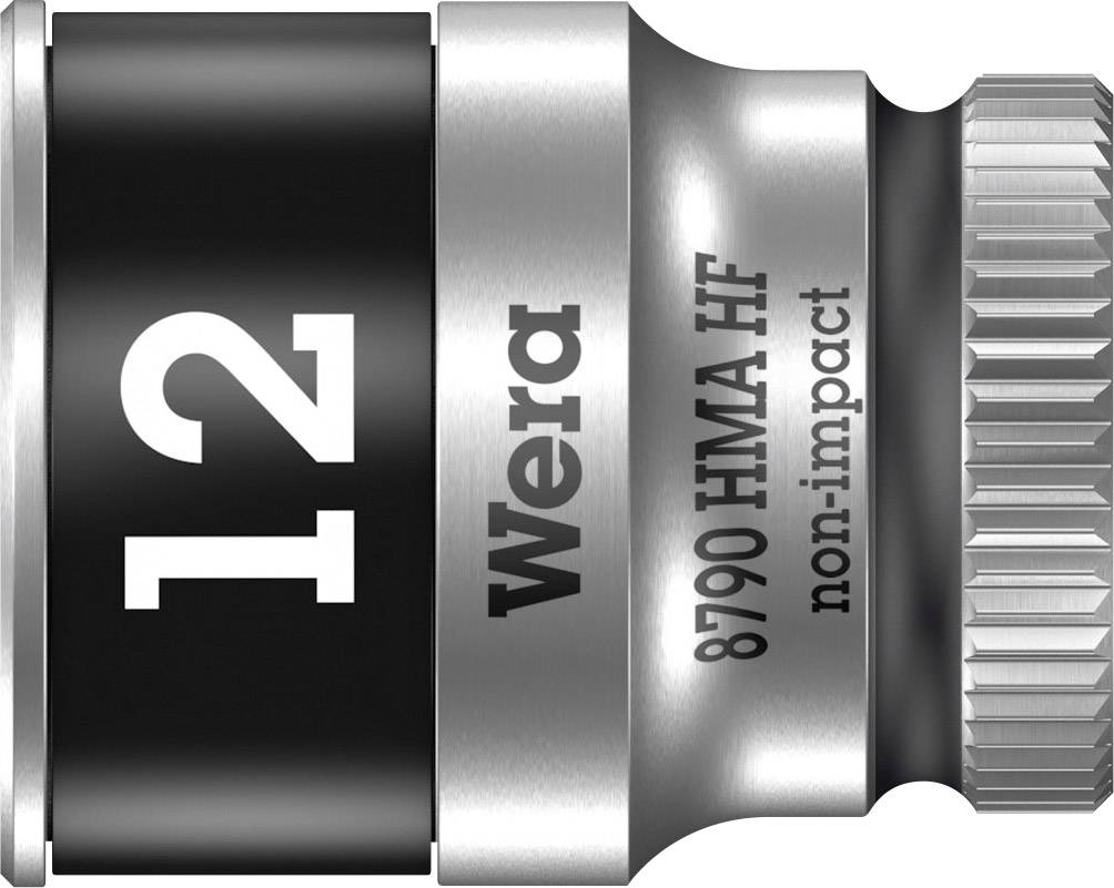 12 mm-es dugókulcs, Wera márka, 8790 HMA HF, nemütésálló használatra.
