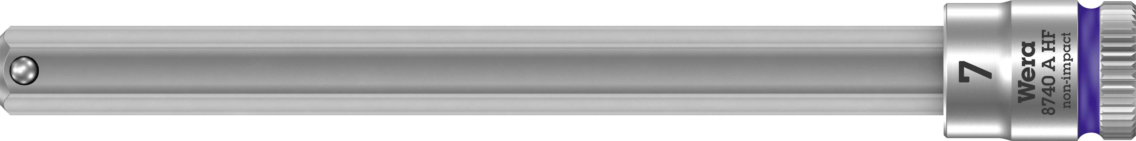 Wera 8740 A 05003342001 Belső hatlap Dugókulcs bit betét Tartó funkció 7 mm 7 mm 1/4 (6,3 mm)