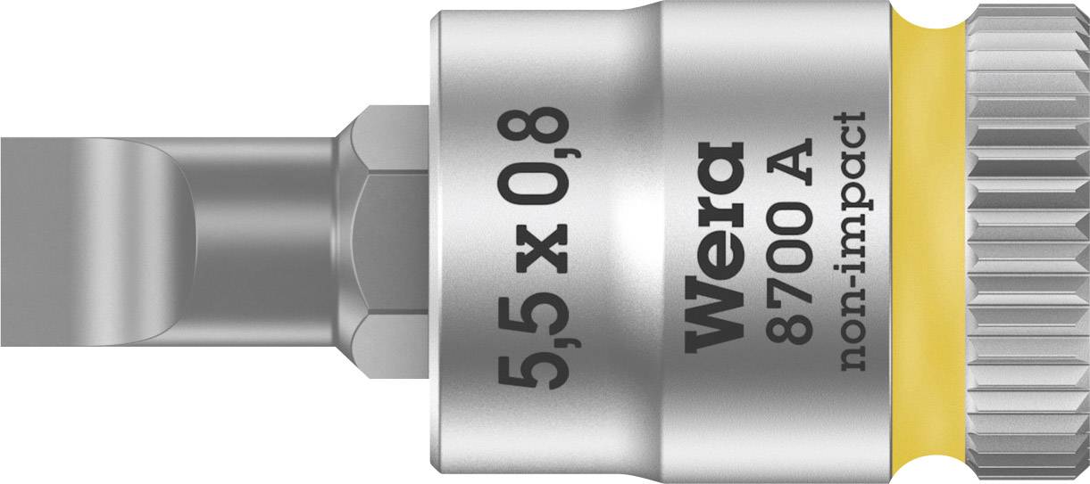 Wera 8700 A FL 05003320001 Egyeneshornyú Dugókulcs bit betét Tartó funkció 6.3 mm 1/4 5.5 mm 5.5 mm 1/4 (6,3 mm)