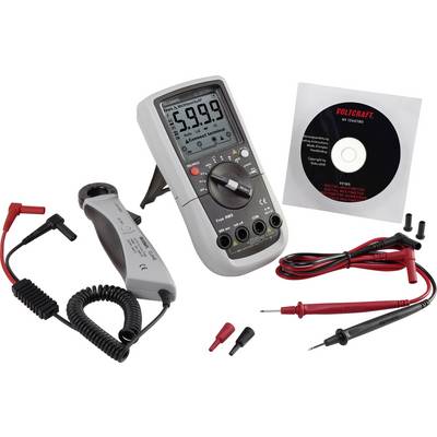 Digitális kézi multiméter lakatfogó adapterrel CAT III 600 V kijelző (digitek): 6000 VOLTCRAFT VC281-1