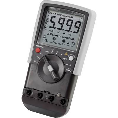 Digitális kézi multiméter lakatfogó adapterrel CAT III 600 V kijelző (digitek): 6000 VOLTCRAFT VC281-14
