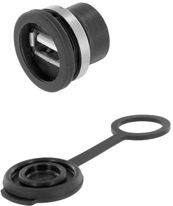 USB 2.0 (A-típus) Sasszé alj, beépíthető 1310-1001-01 M16 1310-1001-01 encitech Tartalom: 1 db