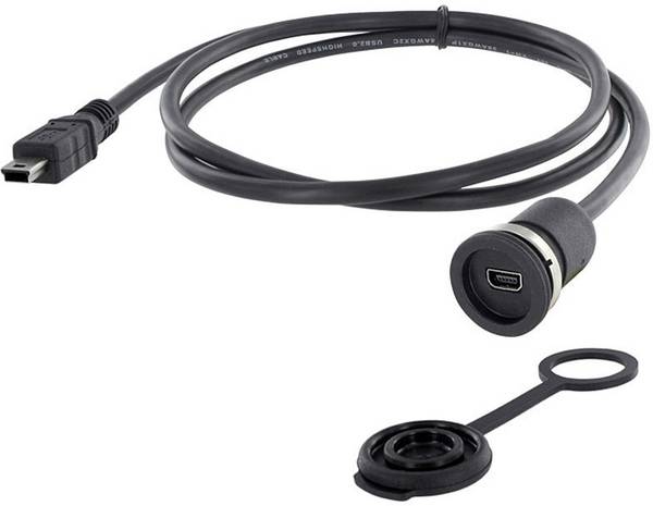 Mini USB 2.0 B típusú Sasszé alj, beépíthető Encitech M16 1310-1011-01 encitech Tartalom: 1 db