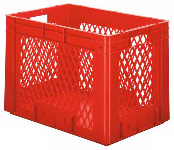 LA-KA-PE VTK 600/420-1 Egymásra rakható doboz Élelmiszerek tárolására alkalmas (H x Sz x Ma) 600 x 400 x 420 mm Piros 2 db