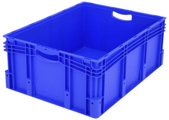 BITO Lagertechnik 1658123 Egymásra rakható doboz Élelmiszerek tárolására alkalmas (H x Sz x Ma) 800 x 600 x 320 mm Kék 1 db