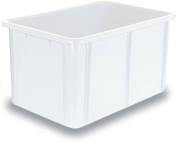 BRB Lagertechnik 1658320 Egymásra rakható doboz Élelmiszerek tárolására alkalmas (H x Sz x Ma) 600 x 400 x 320 mm Natúr fehér 1 db