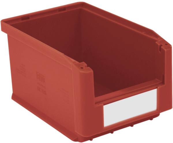BITO Lagertechnik 383985 Nyitott tárolódobozok Élelmiszerek tárolására alkalmas (H x Sz x Ma) 230 x 150 x 125 mm Piros 20 db