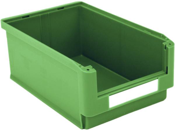 BITO Lagertechnik 384536 Nyitott tárolódobozok Élelmiszerek tárolására alkalmas (H x Sz x Ma) 500 x 315 x 200 mm Zöld 6 db