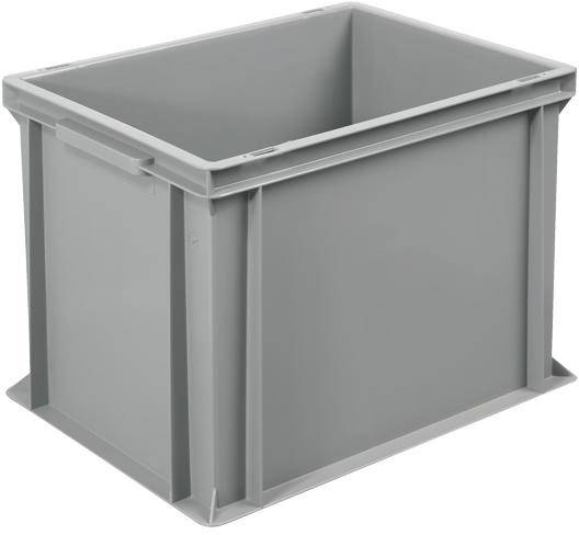 BRB Lagertechnik 1658756 Egymásra rakható doboz Basic Élelmiszerek tárolására alkalmas (H x Sz x Ma) 400 x 300 x 320 mm Szürke 1 db