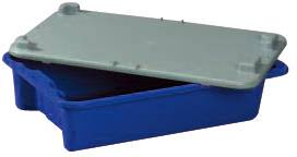 Plastipol Scheu 1658791 Egymásra rakható doboz Élelmiszerek tárolására alkalmas (H x Sz x Ma) 590 x 380 x 135 mm Kék 1 db
