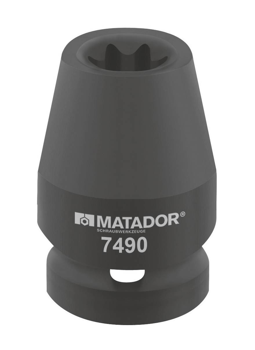 Matador Schraubwerkzeuge 74900240 Külső kerek hatlap (TX) Ütvefúró dugókulcs betét E 24 1/2 (12,5 mm)