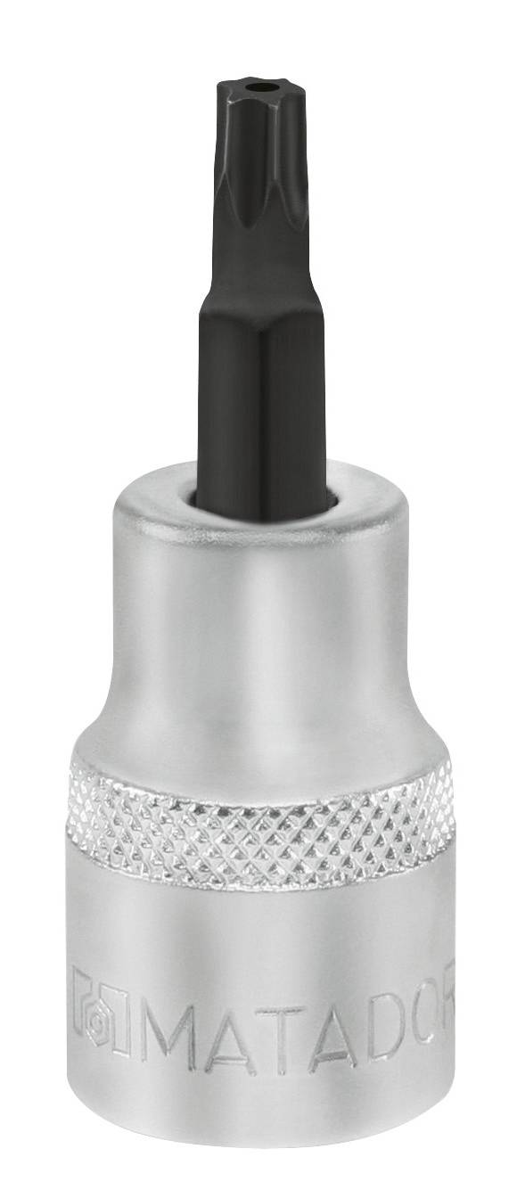Matador Schraubwerkzeuge 40930250 Belső kerek hatlap (TX) Dugókulcs bit betét Csappal 12.5 mm 1/2 TR 25 1/2 (12,5 mm)