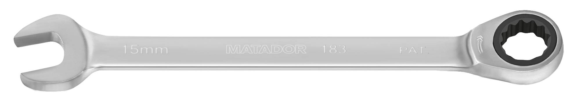 Matador Schraubwerkzeuge 01830150 Racsnis gyűrűs csavarkulcs Kulcsszélesség (metrikus) 15 mm