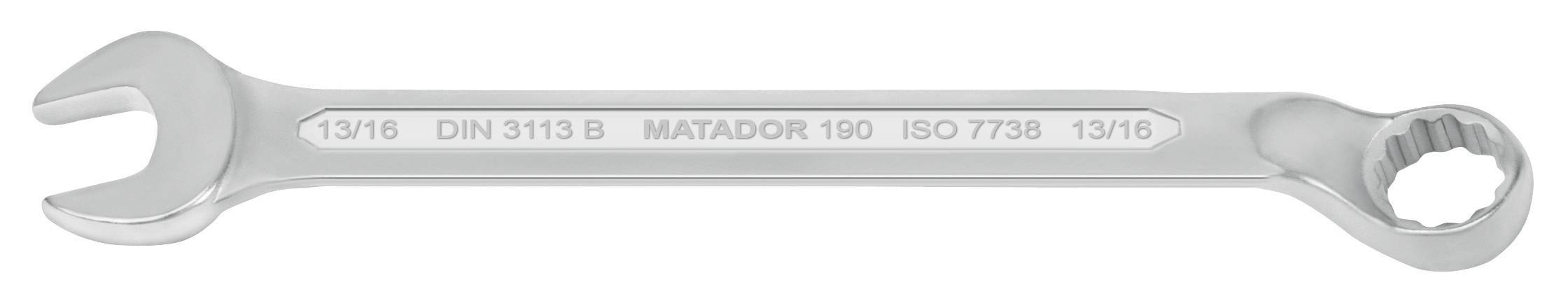 Matador Schraubwerkzeuge 01908011 Racsnis csavarkulcs Kulcsszélesség (coll) 13/16
