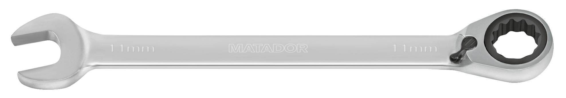 Matador Schraubwerkzeuge 01890110 Racsnis gyűrűs csavarkulcs Kulcsszélesség (metrikus) 11 mm