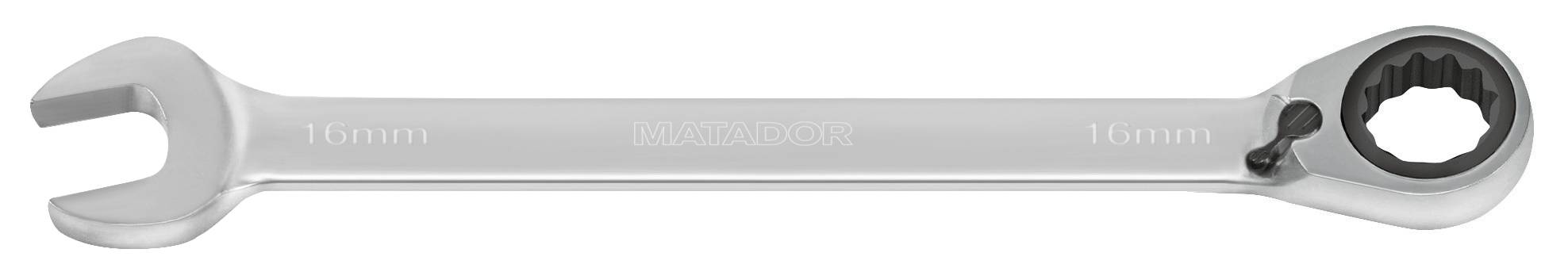 Matador Schraubwerkzeuge 01890160 Racsnis gyűrűs csavarkulcs Kulcsszélesség (metrikus) 16 mm