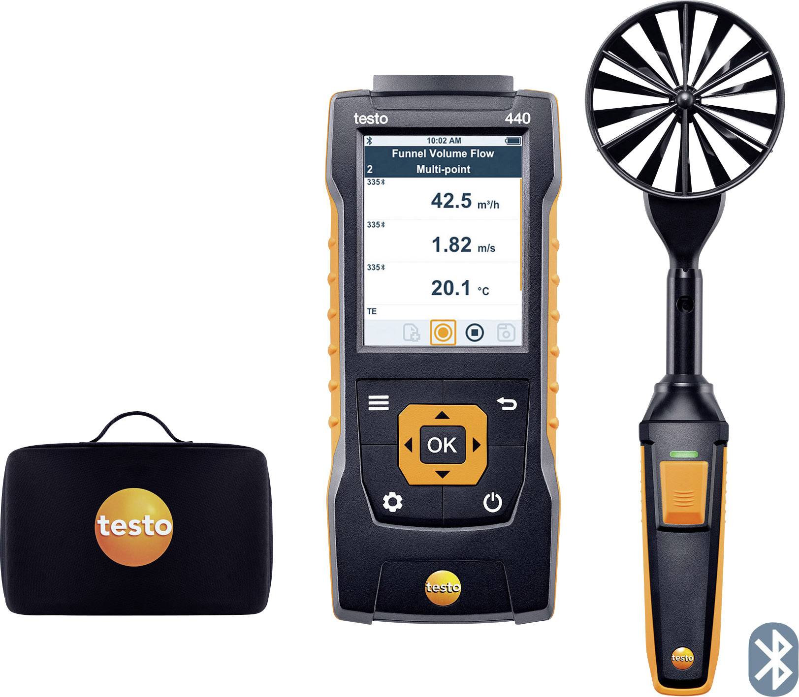 testo 440 Set 100 mm Anemométer