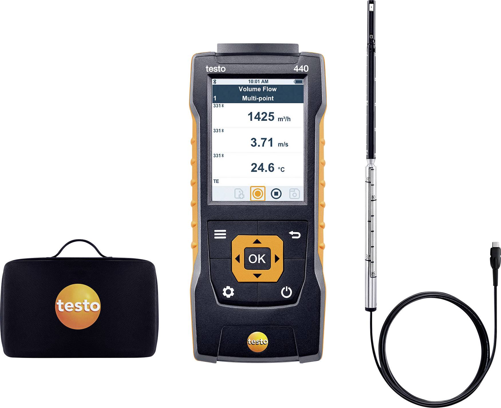 testo 440 Set Anemométer Kalibráció (ISO)