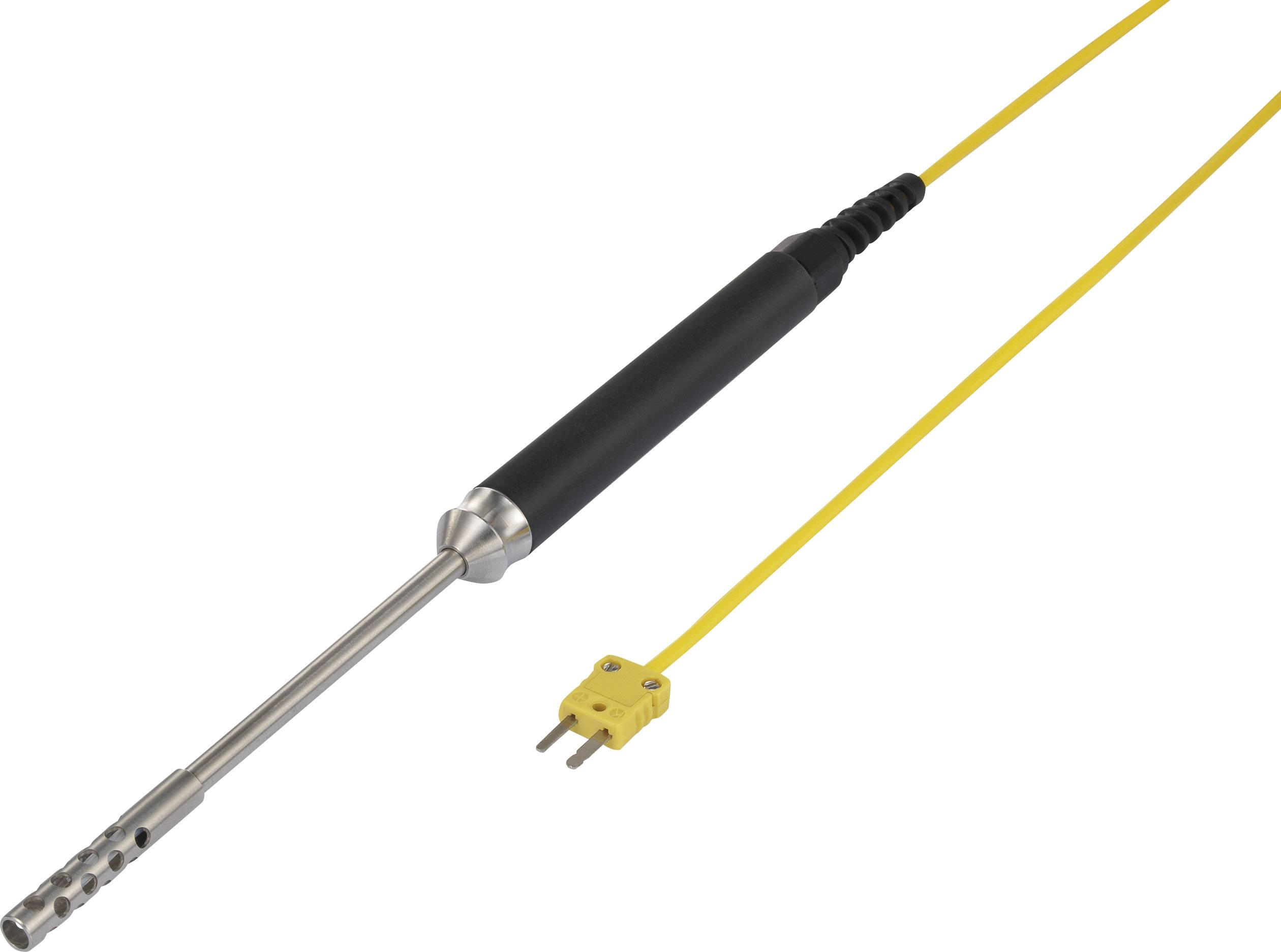 VOLTCRAFT TP-204 Levegő érzékelő Kalibráció (DAkkS) -100 - 600 °C 1.00 m Érzékelő típus K