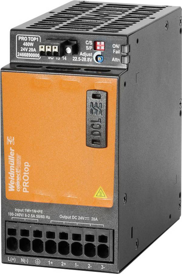 Weidmüller 2467030000 Kapcsolótápegység  48 V/DC 10 A 480 W   Tartalom, tartalmi egységek rendelésenként 1 db