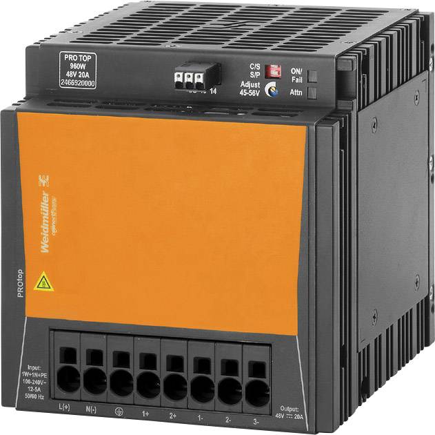 Weidmüller 2466900000 Kapcsolótápegység 24 V/DC 40 A 960 W Tartalom, tartalmi egységek rendelésenként 1 db