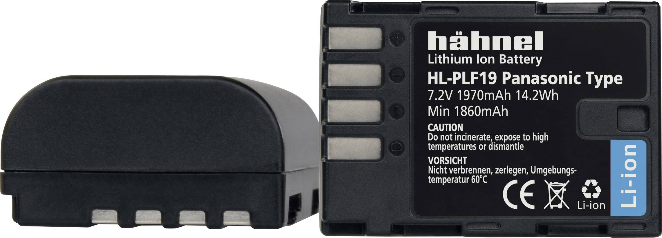 Hähnel Fototechnik HL-PLF19 Kamera akku Megfelelő eredeti akku (kamera) DMW-BLF19, DMW-BLF19E, DMW-BLF19PP 7.2 V 1970 mAh
