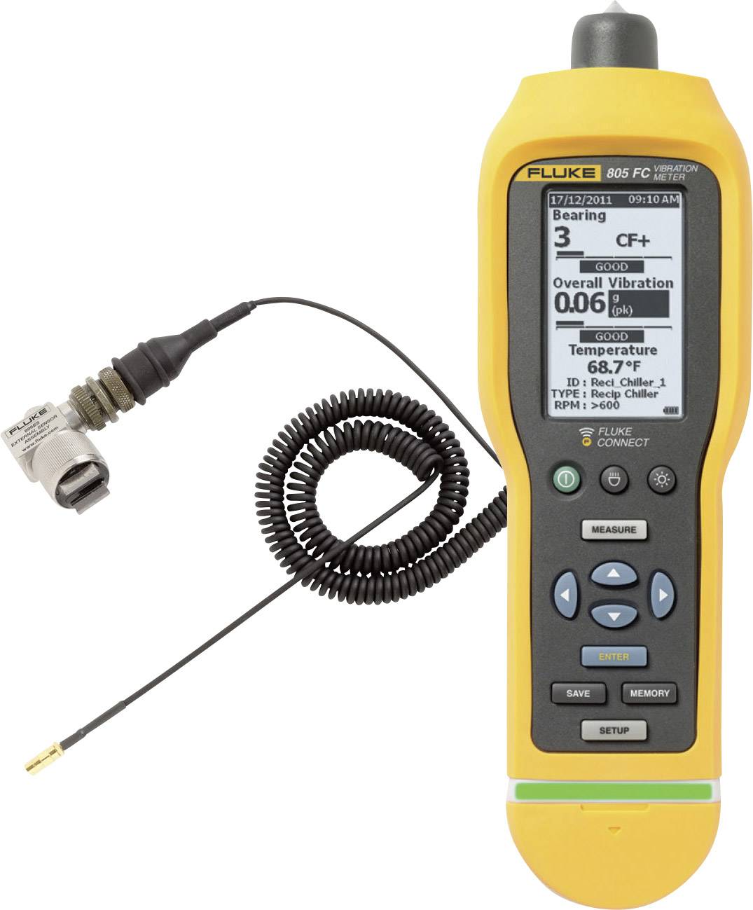 Fluke 805/805 ES Vibrációmérő műszer ± 5 %
