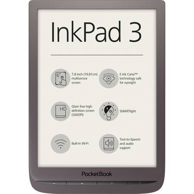 PocketBook INKPAD 3 E-könyv olvasó 19.8 cm (7.8 coll) Sötétbarna