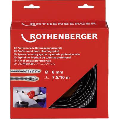   Rothenberger    72412  Csőtisztító tengely  7.5 m  Átmérő 8 mm