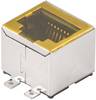 Weidmüller RJ45C3 S1V 2.7N4N RL RJ45 csatlakozó CAT 3 1433900000 Alj, beépíthető, vízszintes Pólusszám 8 Ezüst, Fekete 300 db